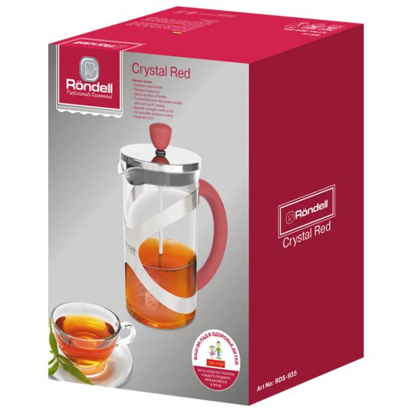 Френч-пресс Rondell RDS-935 0.6 л/ Красный photo 4