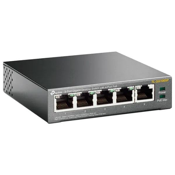 Switch TP-Link TL-SG1005P Черный photo 2