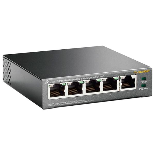 Switch TP-Link TL-SG1005P Черный photo 2