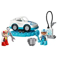 Constructor pentru copii LEGO Race Car Mașină/ White photo 3