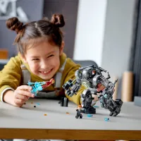 Constructor pentru copii LEGO Iron Man: Iron Monger Mayhem Luptă/ Gray photo 3