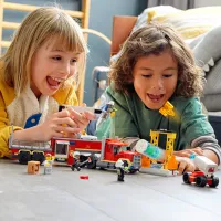 Constructor pentru copii LEGO Fire Command Unit Pompieri/ Red photo 3