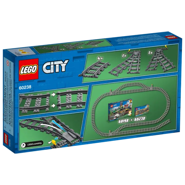Constructor LEGO Switch Tracks Cale ferată/ Gray photo 2