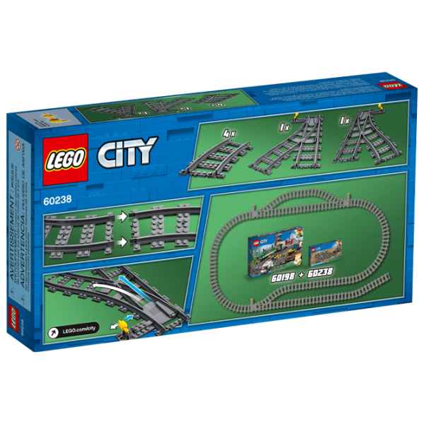 Constructor LEGO Switch Tracks Cale ferată/ Gray photo 2