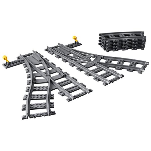 Constructor LEGO Switch Tracks Cale ferată/ Gray photo 3