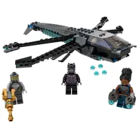 Constructor pentru copii LEGO Black Panther Dragon Flyer Luptă/ Black photo 2