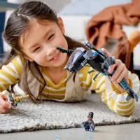 Constructor pentru copii LEGO Black Panther Dragon Flyer Luptă/ Black photo 3
