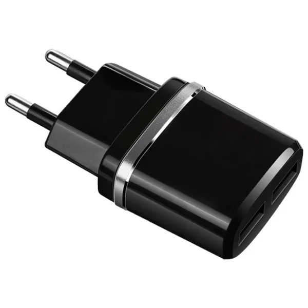 Сетевое зарядное устройство EVO 2USB, 2.4A 2.4 А/ Черный photo 2