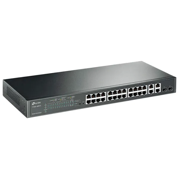 Switch TP-Link T1500-28PCT Black photo 2