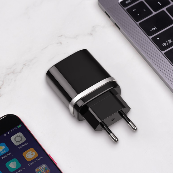 Сетевое зарядное устройство EVO USB QC3.0 2 A/ Черный photo 3