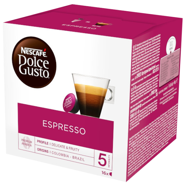 Кофе Nescafe Dolce Gusto Espresso Капсулы/ Espresso/ 16 капсул photo 2