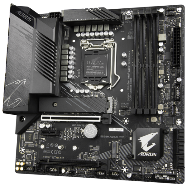 Placă de bază Gigabyte B560M AORUS PRO mATX/ Intel B560 photo 2
