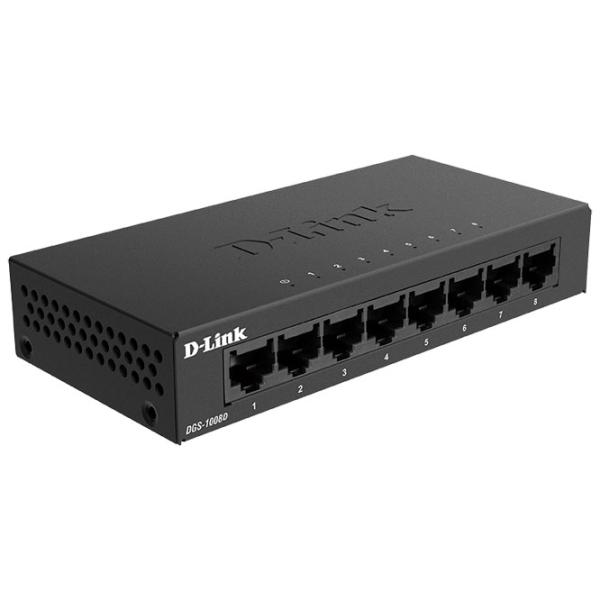 Switch D-Link DGS-1008D/ K2A Black photo 2