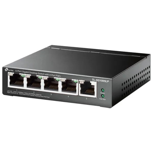 Switch TP-Link TL-SG1005LP Черный photo 2 Switch TP-Link TL-SG1005LP Черный photo 2