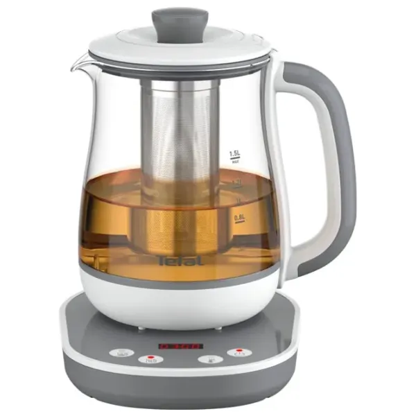 Ceainic electric Tefal BJ551B10 1.5l / Ascuns / White photo 3