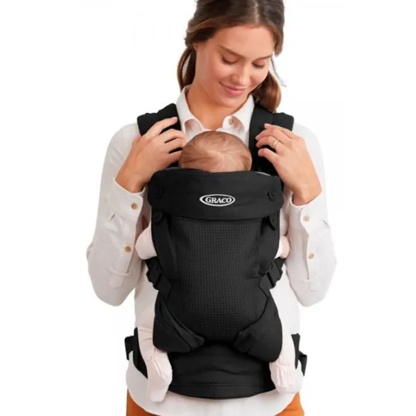 Marsupiu pentru copii Graco Cradle Me 4 in 1 (G5A999ONXEU) 16 kg/ Black photo 2