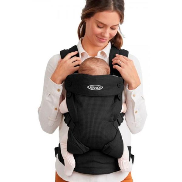 Marsupiu pentru copii Graco Cradle Me 4 in 1 (G5A999ONXEU) 16 kg/ Black photo 2