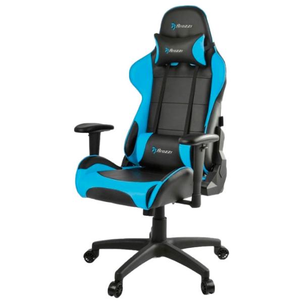 Игровое кресло Arozzi Verona V2 Чёрный Синий photo 2