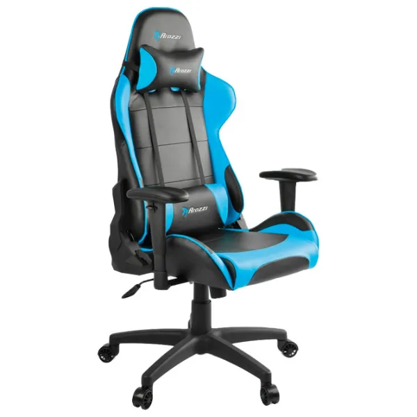 Игровое кресло Arozzi Verona V2 Чёрный Синий photo 3