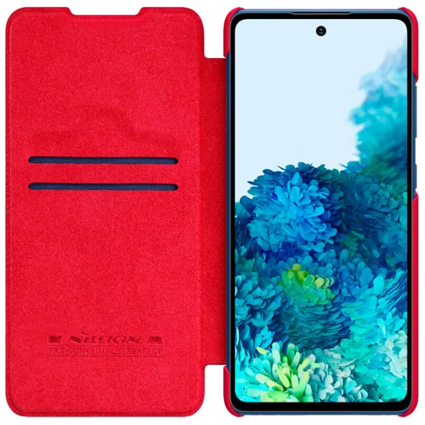 Husă pentru smartphone Samsung Galaxy S20 FE Nillkin/ Flip Cover/ Piele/ Red photo 3