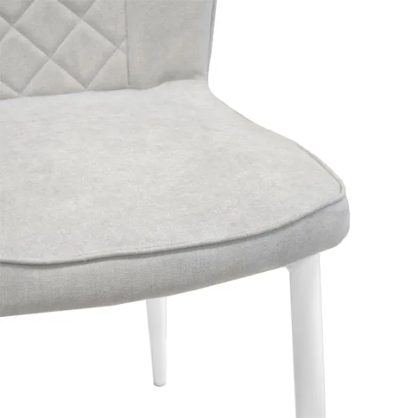 Кухонный стул DecoPrim Tusk Ткань/ Серый Белый photo 5