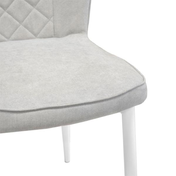 Кухонный стул DecoPrim Tusk Ткань/ Серый Белый photo 5