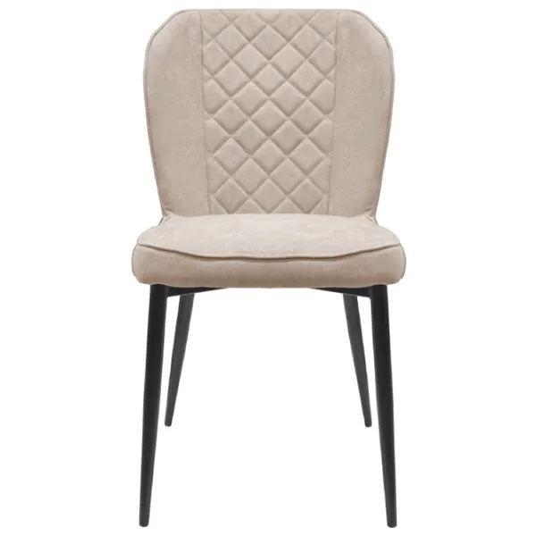 Scaun de bucătărie DecoPrim Tusk Stofă/ Beige Black photo 2