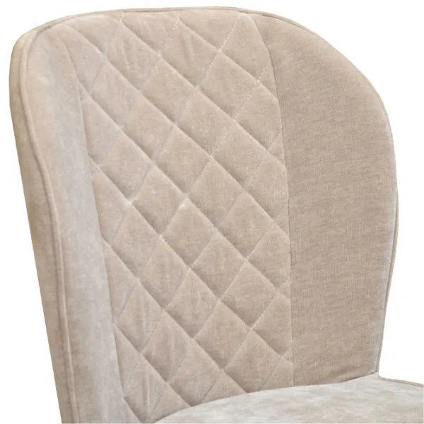 Scaun de bucătărie DecoPrim Tusk Stofă/ Beige Black photo 4