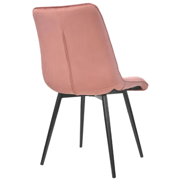 Scaun de bucătărie DecoPrim Capella Stofă/ Pink Black photo 2