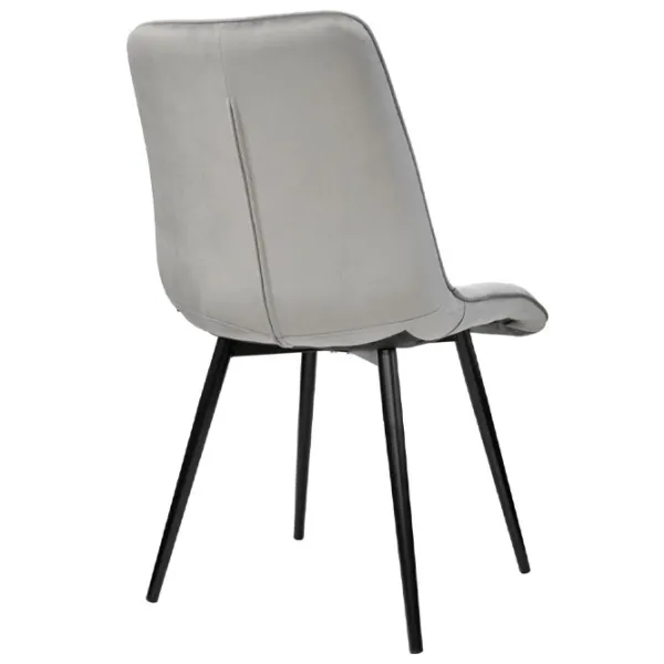 Scaun de bucătărie DecoPrim Capella Stofă/ Gray Black photo 2