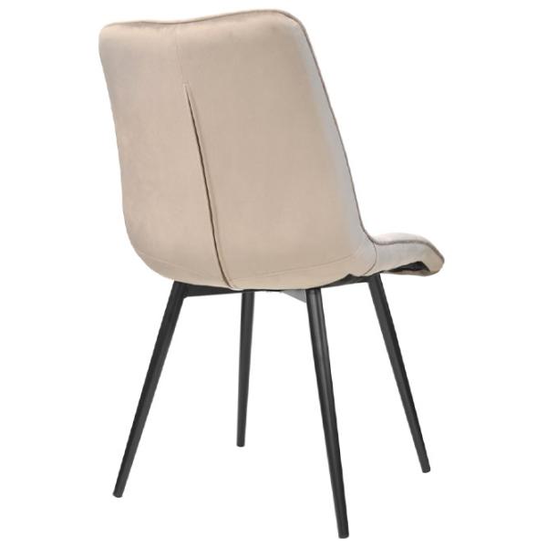 Scaun de bucătărie DecoPrim Capella Stofă/ Beige Black photo 2