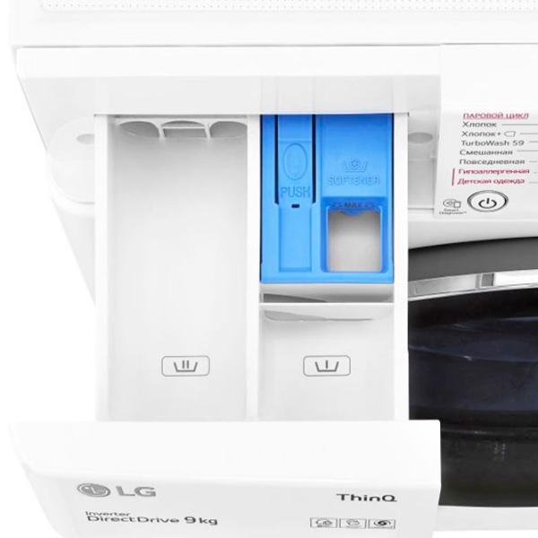 Стиральная машина LG F4V9VS9W 9 кг / 1400 об/мин / Белый photo 8 Стиральная машина LG F4V9VS9W 9 кг / 1400 об/мин / Белый photo 8