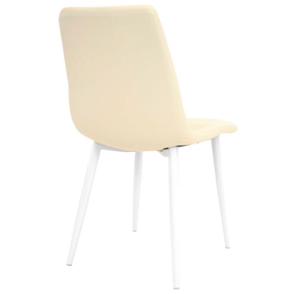 Scaun de bucătărie DecoPrim DC-90P Piele artificială/ White White photo 3