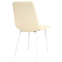 Scaun de bucătărie DecoPrim DC-90P Piele artificială/ White White photo 3