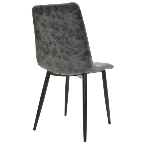 Scaun de bucătărie DecoPrim DC-90P Piele artificială/ Black Gray photo 2