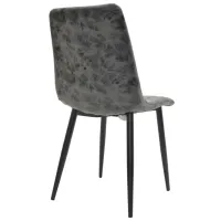 Scaun de bucătărie DecoPrim DC-90P Piele artificială/ Black Gray photo 2