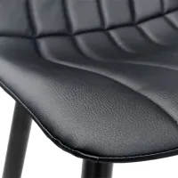 Scaun de bucătărie DecoPrim DC-90P Piele artificială/ Black photo 3