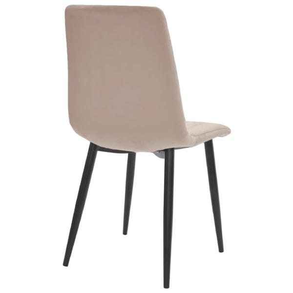 Кухонный стул DecoPrim DC-90P Ткань/ Бежевый Черный photo 2