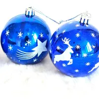 Игрушки для ёлки Global Christmas PC1388 7 см/ Синий photo 2