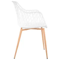 Scaun de bucătărie DecoPrim SL-7019 Plastic/ White photo 3