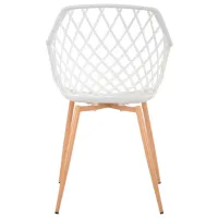 Scaun de bucătărie DecoPrim SL-7019 Plastic/ White photo 4