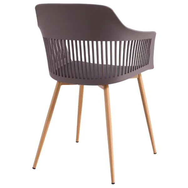 Scaun de bucătărie DecoPrim Leon Plastic/ Camel photo 3 Scaun de bucătărie DecoPrim Leon Plastic/ Camel photo 3