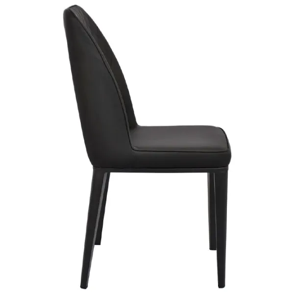 Scaun de bucătărie DecoPrim B-02 Piele artificială/ Black photo 2