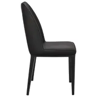 Scaun de bucătărie DecoPrim B-02 Piele artificială/ Black photo 2