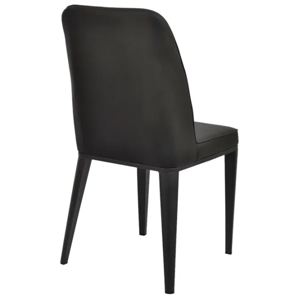 Scaun de bucătărie DecoPrim B-02 Piele artificială/ Black photo 3