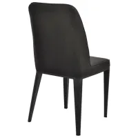 Scaun de bucătărie DecoPrim B-02 Piele artificială/ Black photo 3