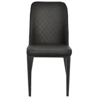 Scaun de bucătărie DecoPrim B-02 Piele artificială/ Black photo 4