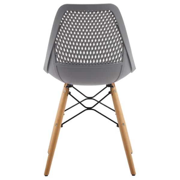 Scaun de bucătărie DecoPrim Andy Metal/ Plastic/ Gray photo 3