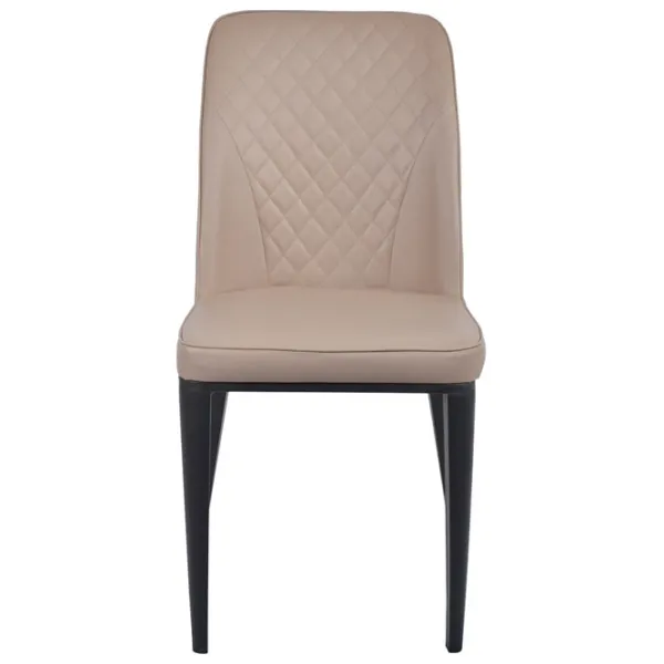 Scaun de bucătărie DecoPrim B-02 Stofă/ Beige Black photo 2