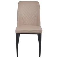 Scaun de bucătărie DecoPrim B-02 Stofă/ Beige Black photo 2